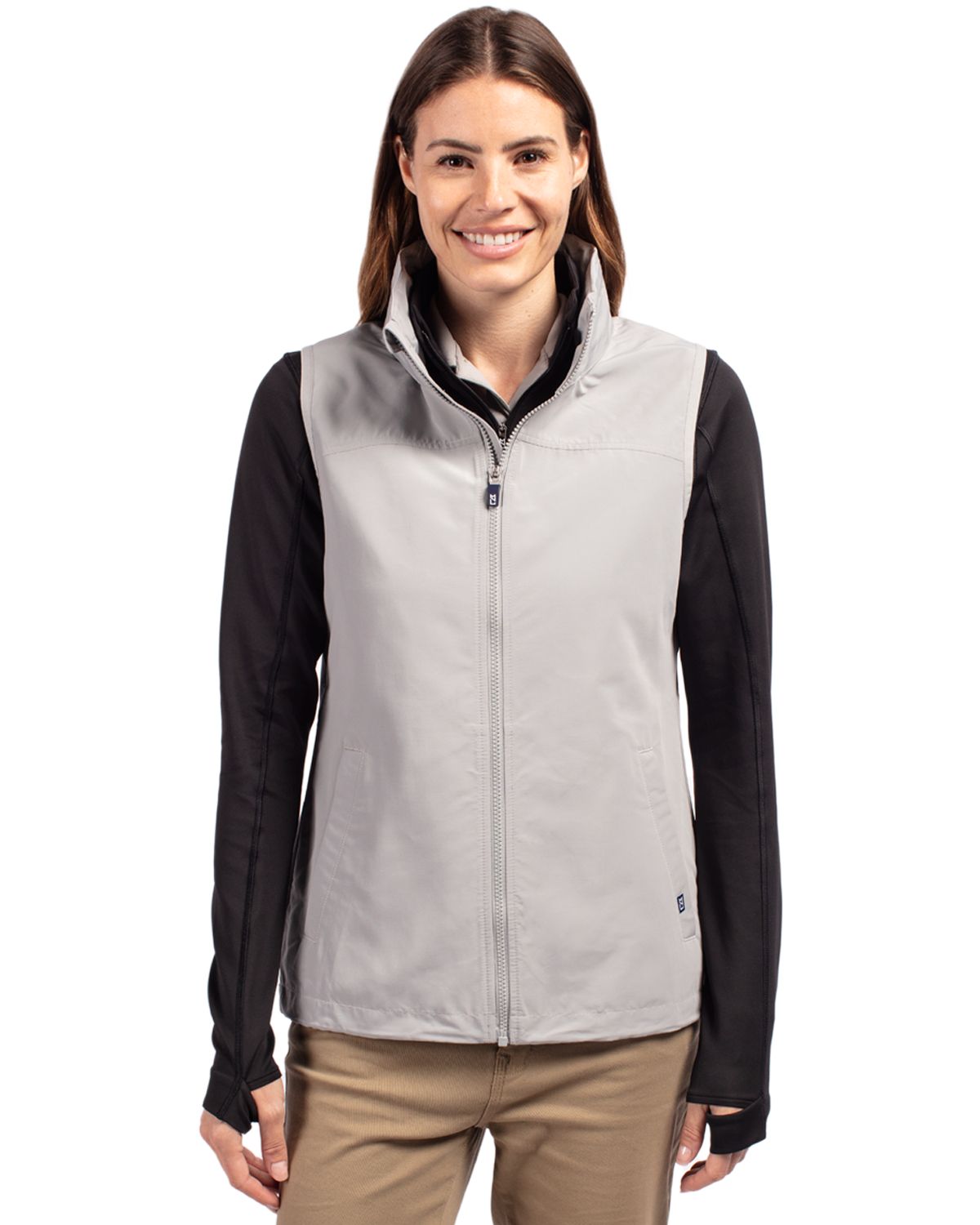Cutter & Buck Charter Recycled Packable Womens Full Zip Vest