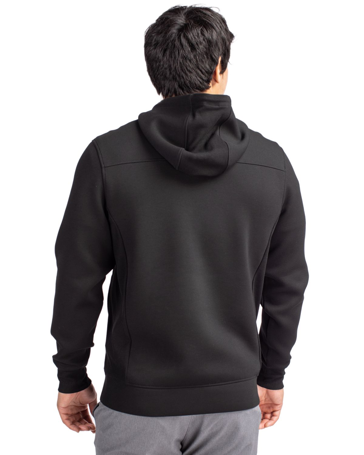 Cutter & Buck Roam Recycled Buttery-Soft Knit Mens Half Zip Hooded Pullover