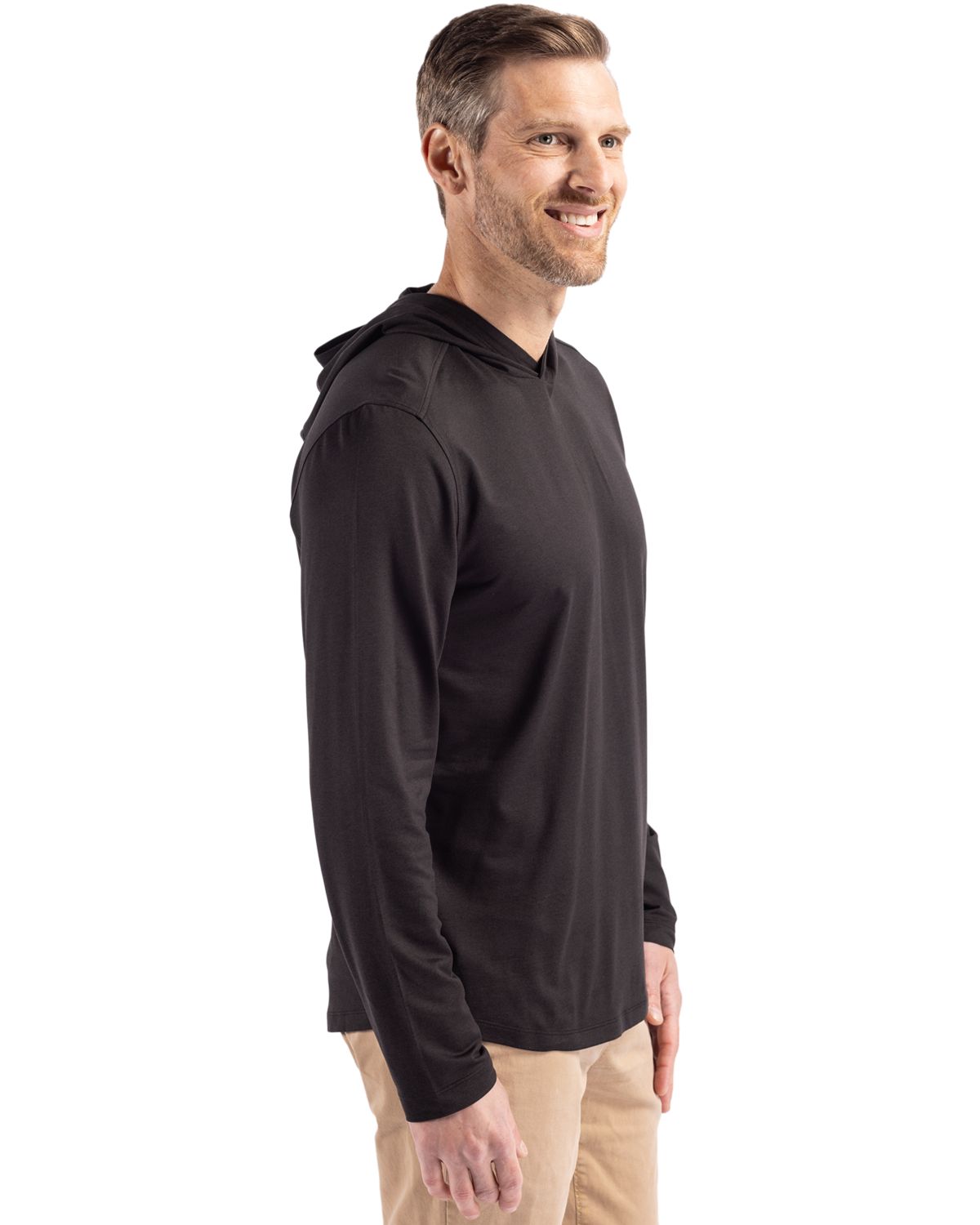 Cutter & Buck Coastline Recycled Double Peached Mens Hooded Pullover
