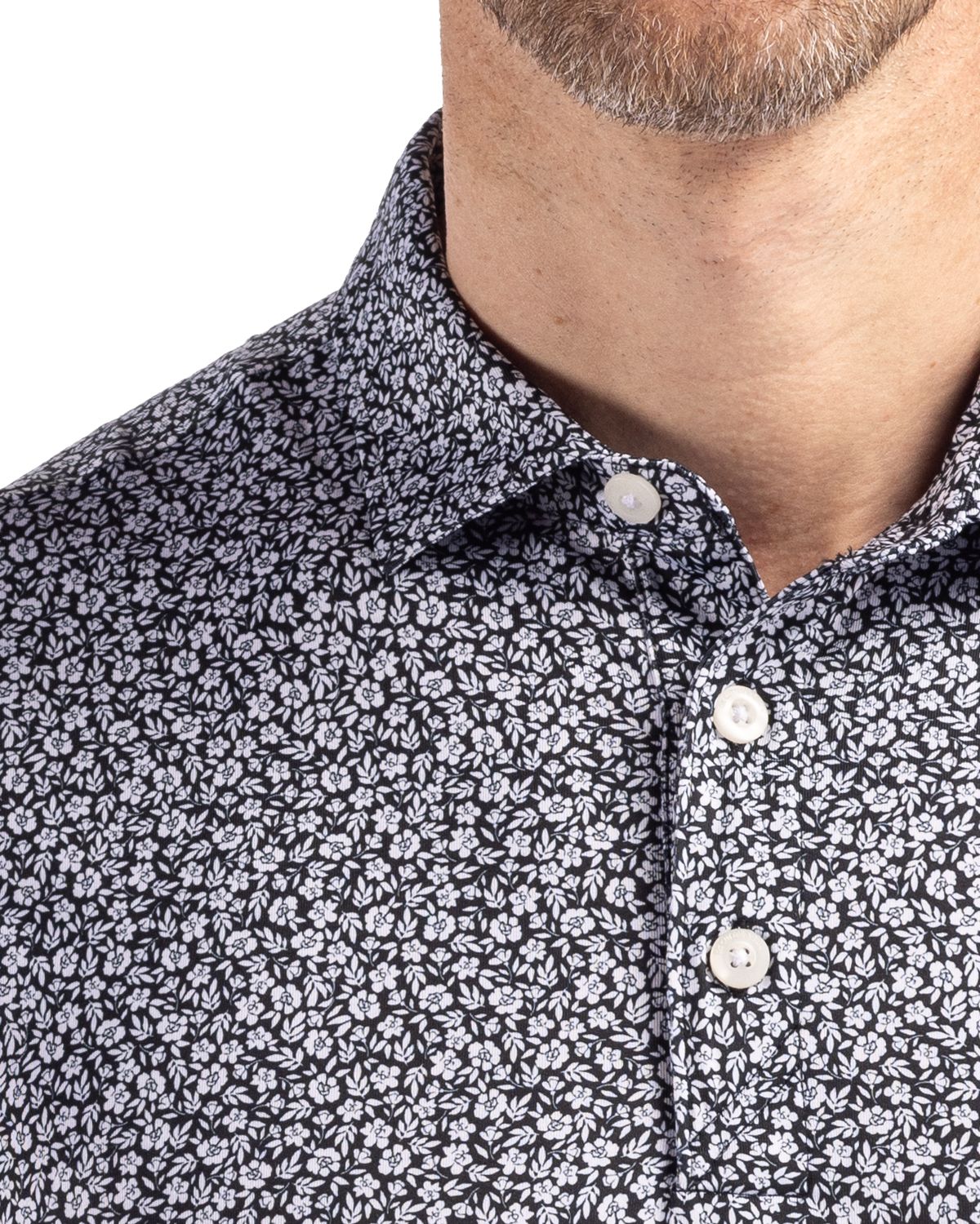 Cutter & Buck Pike Recycled Flora Print Mens Polo