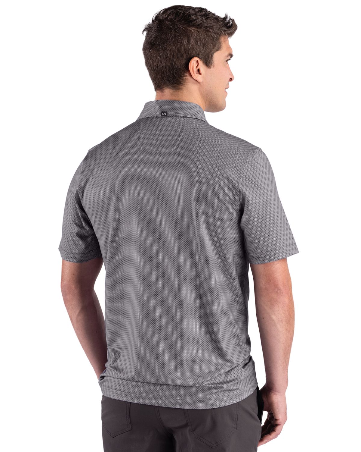 Cutter & Buck Pike Recycled Lattice Print Mens Polo
