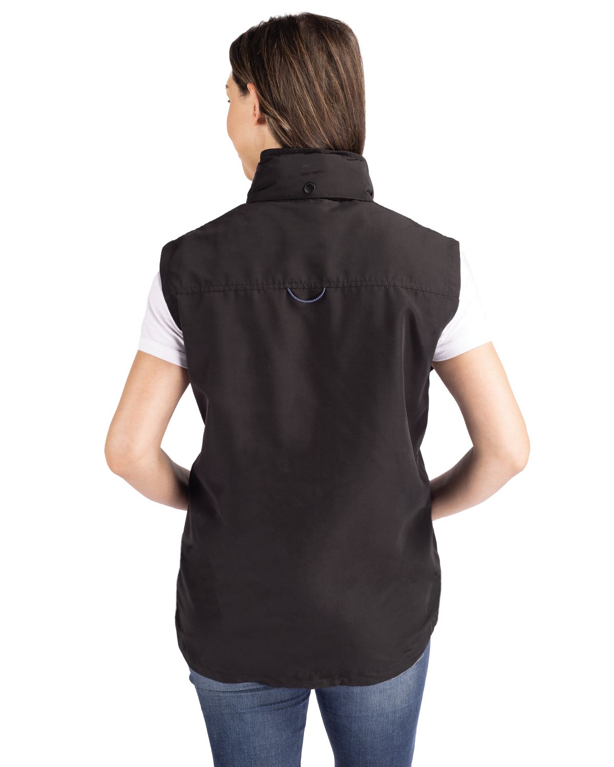 Cutter & Buck Charter Recycled Packable Womens Full Zip Vest