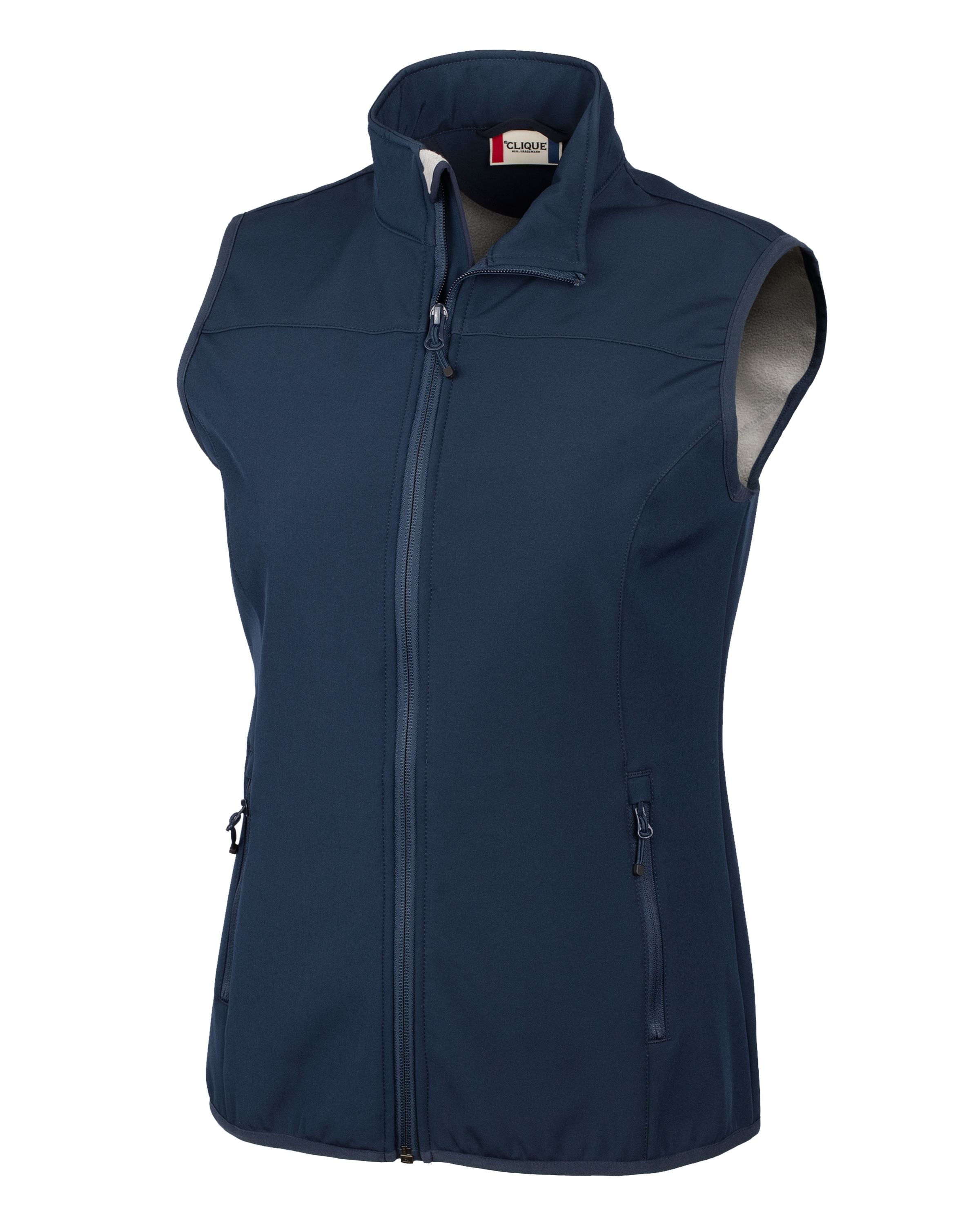 Clique Trail Recycled Stretch Softshell Womens Full Zip Vest