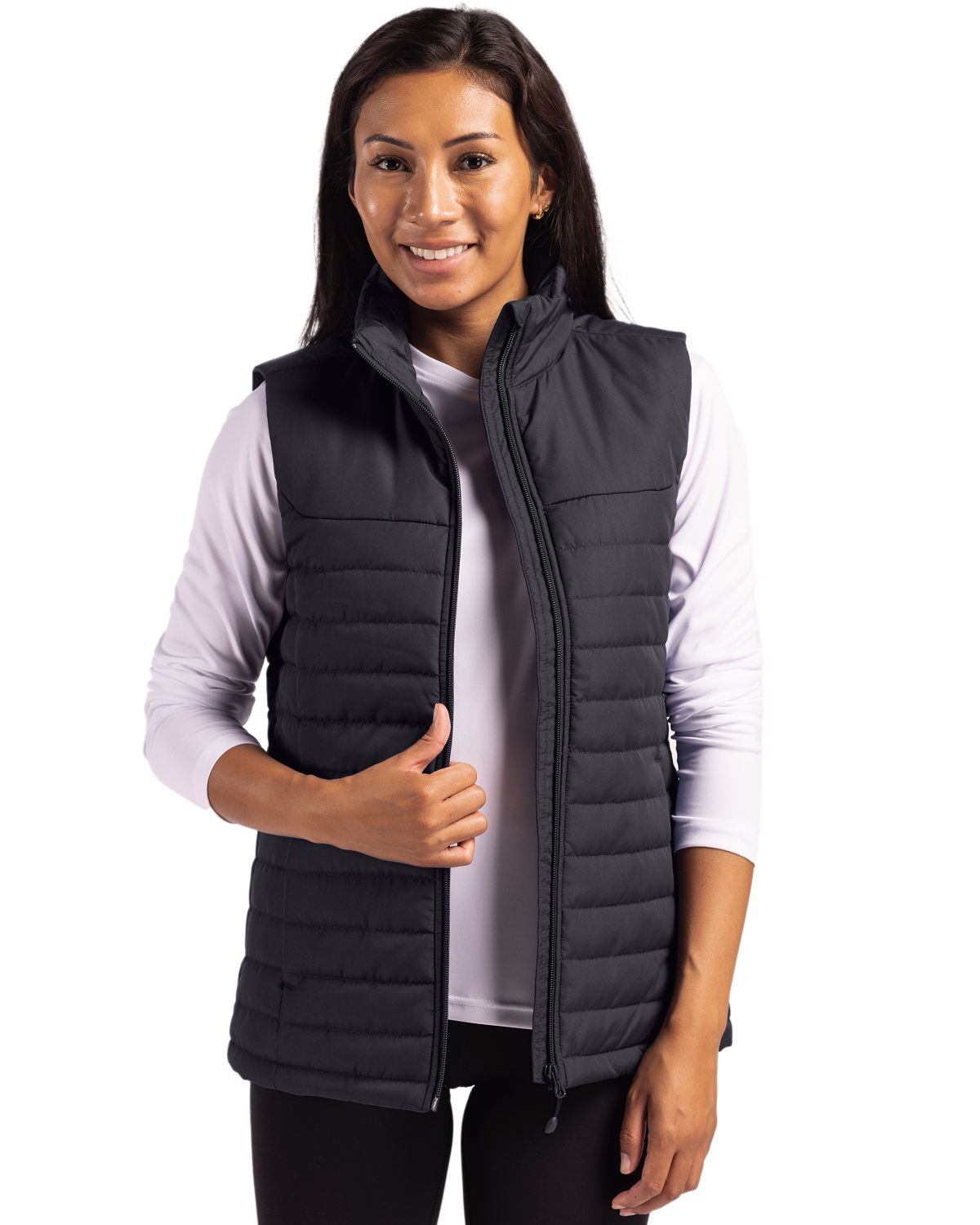 Clique Elevation Recycled Insulated Puffer Womens Full Zip Vest