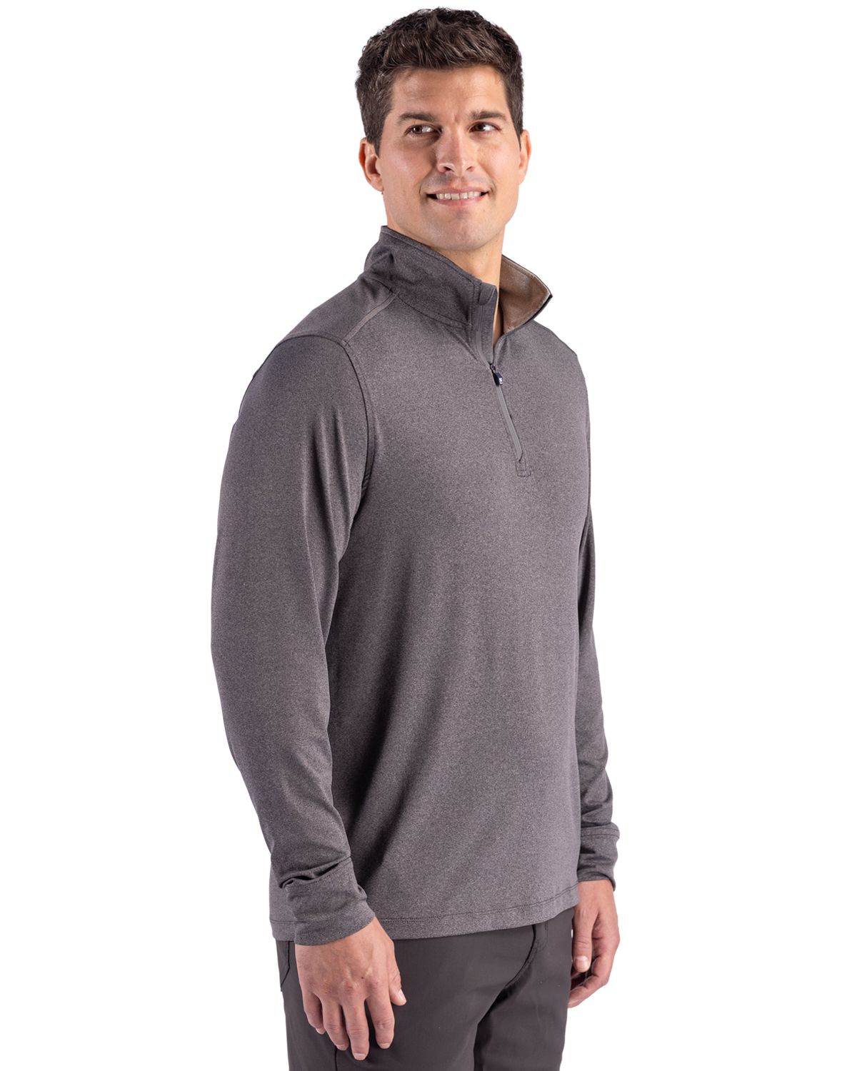 Cutter & Buck Forge Recycled Four-Way Stretch Mens Quarter Zip Pullover
