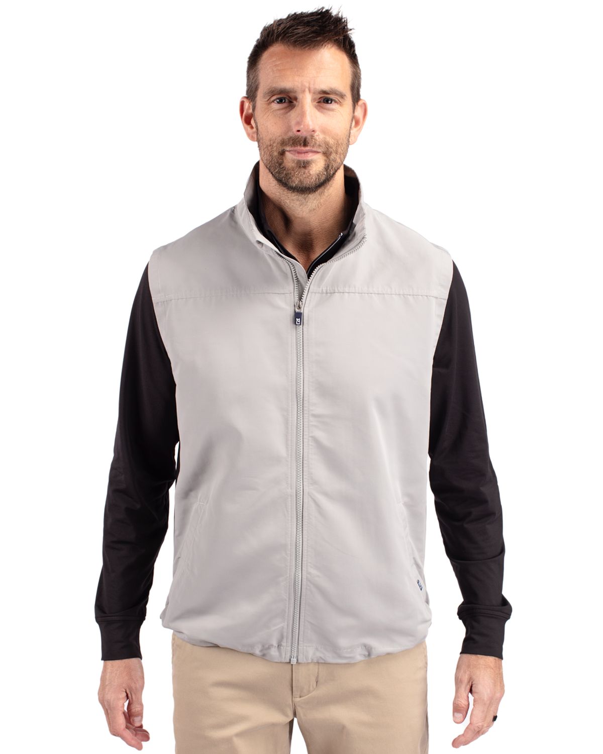 Cutter & Buck Charter Recycled Packable Mens Full Zip Vest