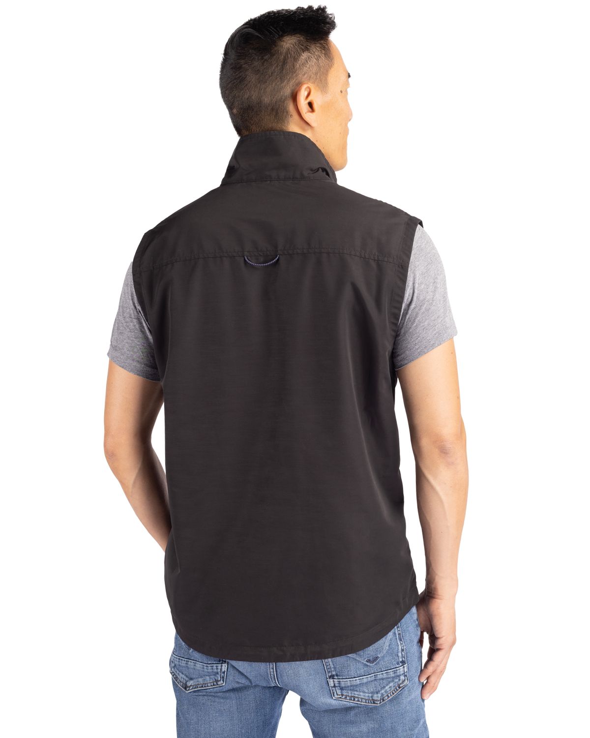 Cutter & Buck Charter Recycled Packable Mens Full Zip Vest