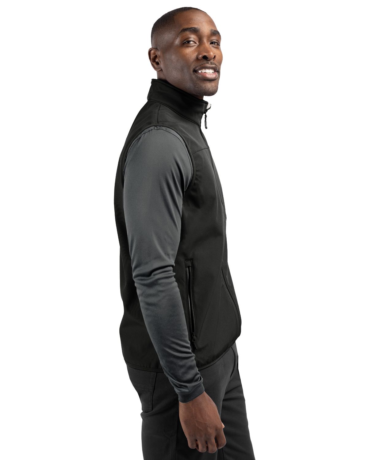 Clique Trail Recycled Stretch Softshell Mens Full Zip Vest