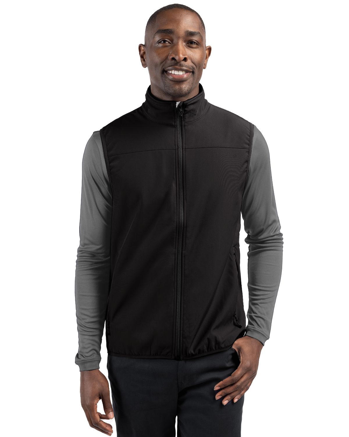 Clique Trail Recycled Stretch Softshell Mens Full Zip Vest